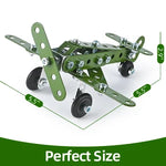 166pcs Military Metal Building Set
