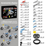 5-in-1 Metal Motorcycle Erector Set for Kids