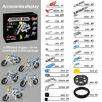 5-in-1 Metal Motorcycle Erector Set for Kids