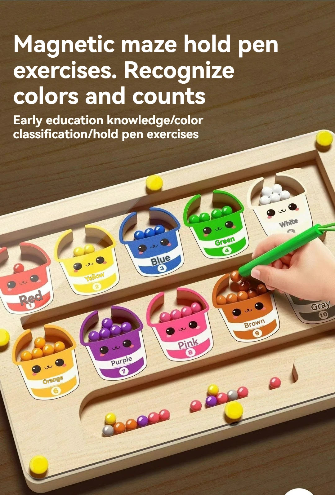 Magnetic Maze Puzzle Game for Kids – Logic Training