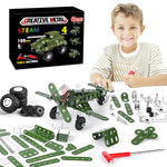 166pcs Military Metal Building Set