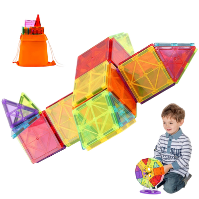 Kids Magnetic Tiles Mega Pack - 121 Pieces