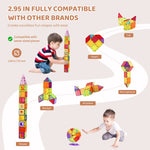 Kids Magnetic Tiles Mega Pack - 121 Pieces