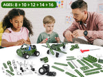 166pcs Military Metal Building Set