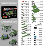 166pcs Military Metal Building Set