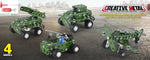 166pcs Military Metal Building Set