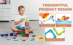 Kids Magnetic Tiles Mega Pack - 121 Pieces